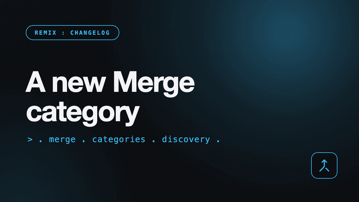 A new Merge category