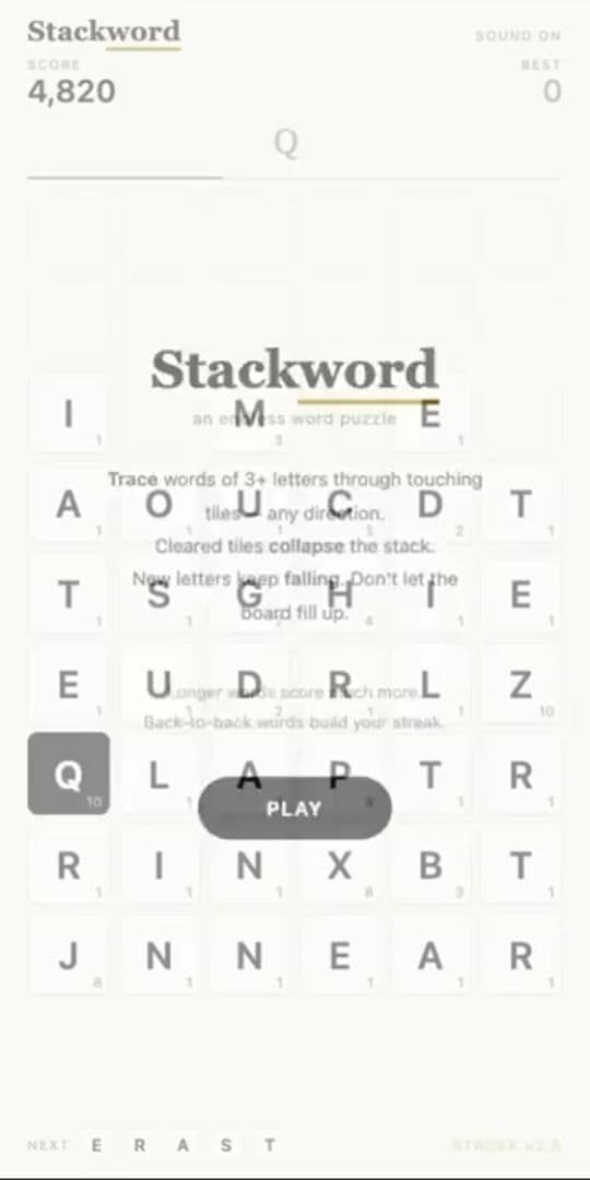 Stackword
